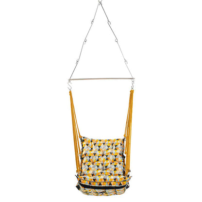 SWING, Swing in Yellow Color, Swing with 1 Rod, Swing with 2 S Hook, Swing with Square Cushion, Swing with Chain, Swing - VT6095