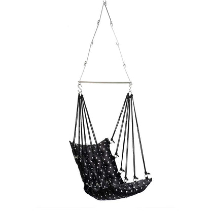 SWING, Swing in Black Color, Swing with 1 Rod, Swing with 2 S Hook, Swing with Square Cushion, Swing with Chain, Swing - VT6096