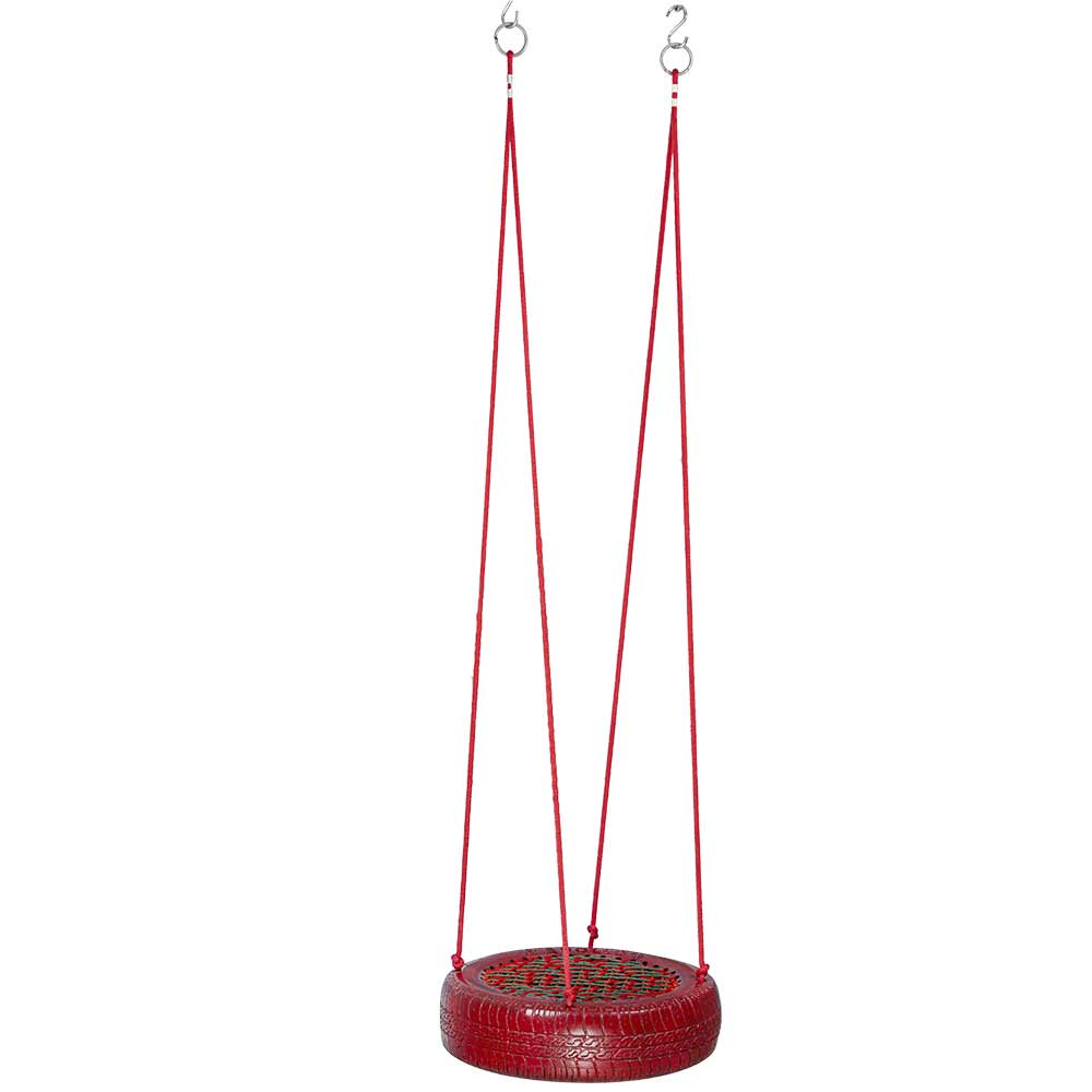 Swing, Tyre Swing Red, Swing in Red Color, Swing with 2 S Hook, Swing - VT6107