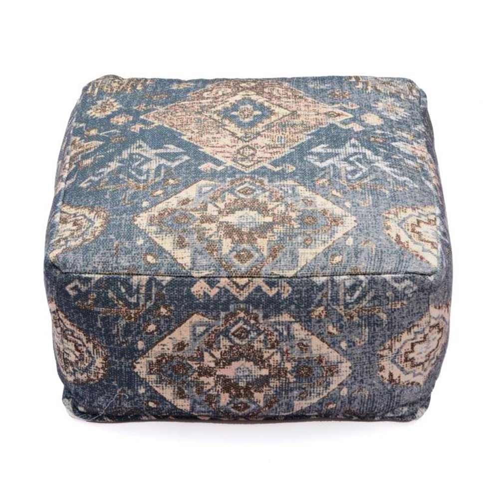 Pouffe, 001/SCNFE, Grey Hues Pouffe, (Strawberry Collective), Pouffe- VT6108