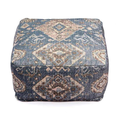 Pouffe, 001/SCNFE, Grey Hues Pouffe, (Strawberry Collective), Pouffe- VT6108