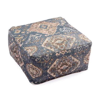 Pouffe, 001/SCNFE, Grey Hues Pouffe, (Strawberry Collective), Pouffe- VT6108