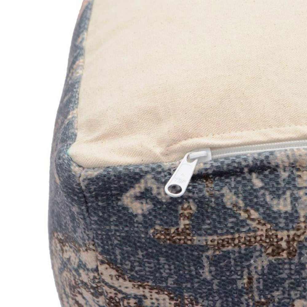 Pouffe, 001/SCNFE, Grey Hues Pouffe, (Strawberry Collective), Pouffe- VT6108