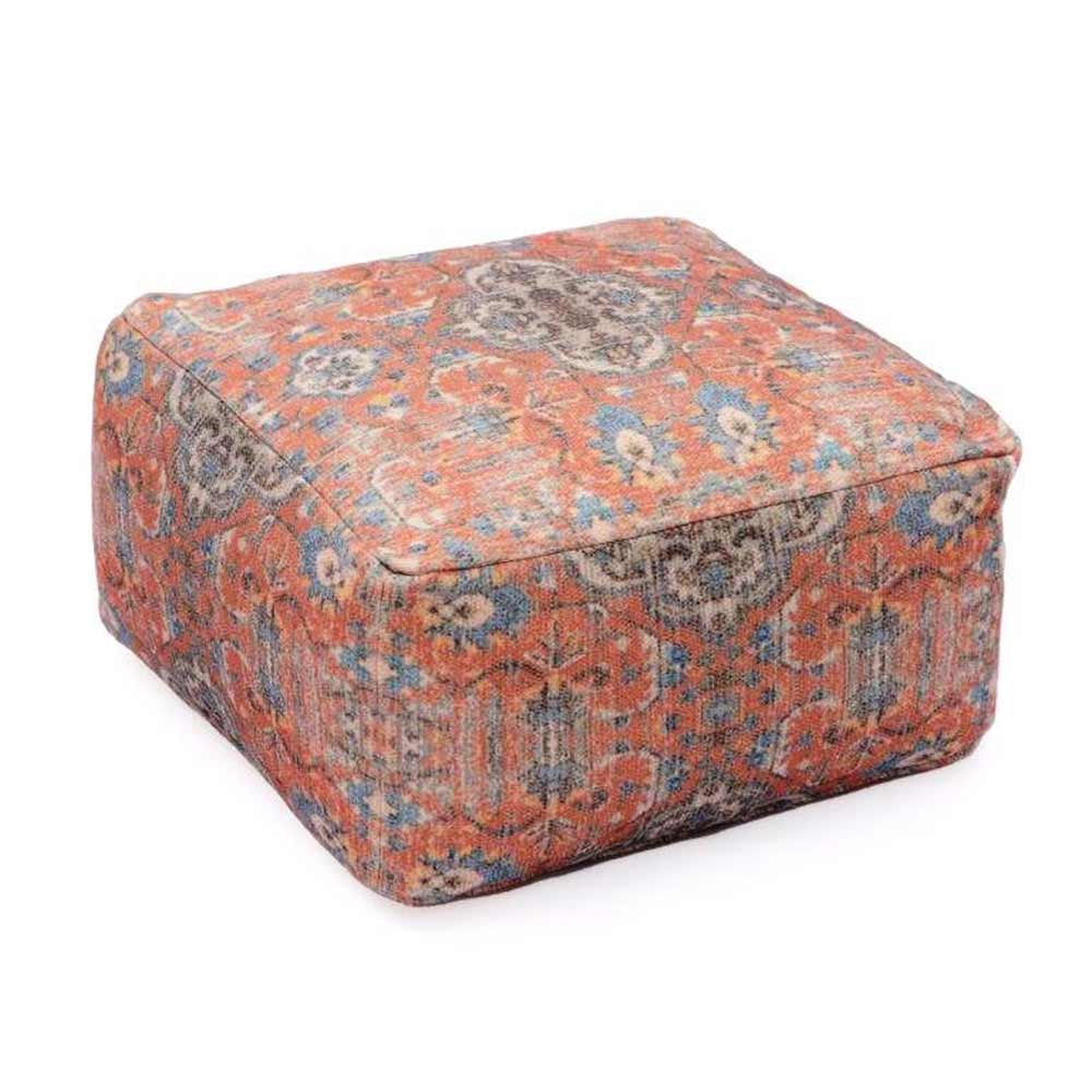 Pouffe, 004/SCNFE, Persian Patterned Pouffe, (Strawberry Collective), Pouffe- VT6111