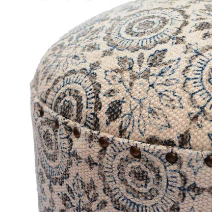 Pouffe, 006/SCNFE, Amara Wooden Leg Stool, (Strawberry Collective), Pouffe- VT6113