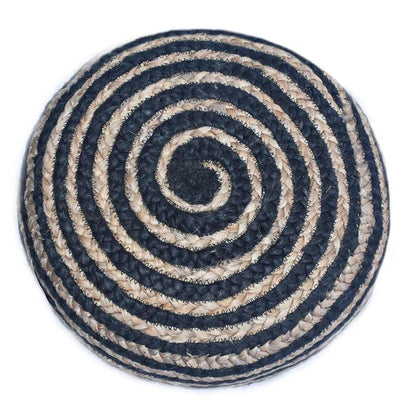 Pouffe, SCSH/2018/06, Spiral Natural Jute Pouffe , (Strawberry Collective), Pouffe- VT6116