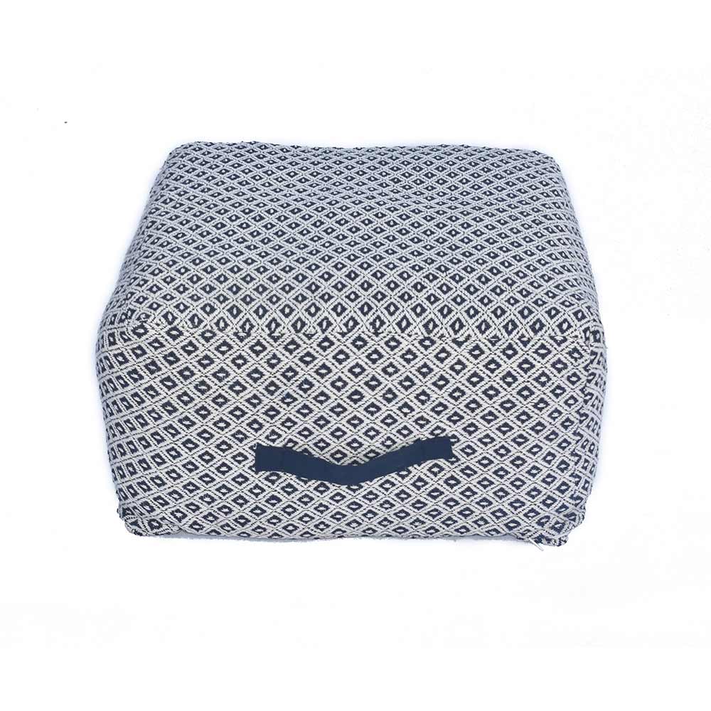 Pouffe, SCSH/2018/45, Geometric Pattern Woven Pouffe , (Strawberry Collective), Pouffe- VT6117