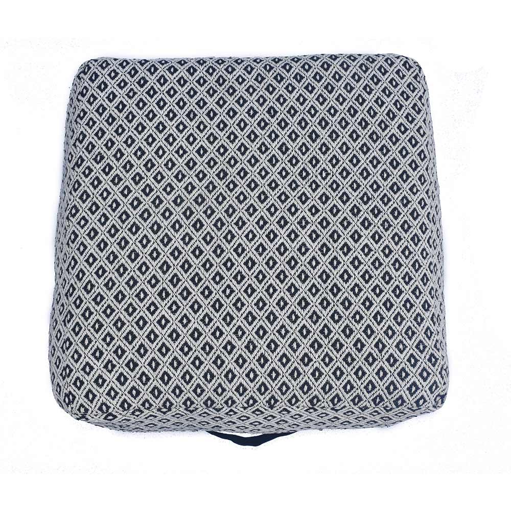 Pouffe, SCSH/2018/45, Geometric Pattern Woven Pouffe , (Strawberry Collective), Pouffe- VT6117