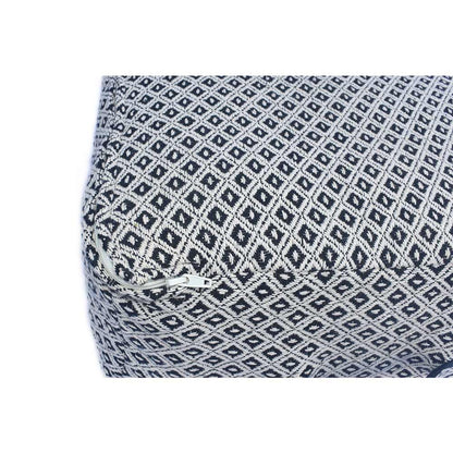 Pouffe, SCSH/2018/45, Geometric Pattern Woven Pouffe , (Strawberry Collective), Pouffe- VT6117