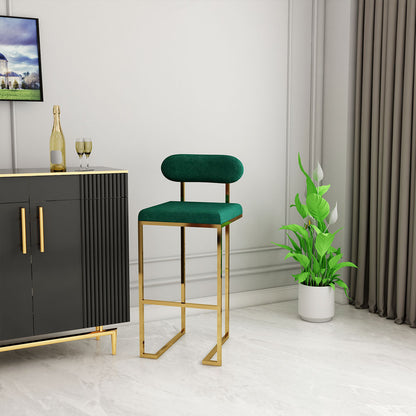 Bar Stool, Green & Gold Color Bar Stool,Kitchen Stool, Brekfast Counter Chair, High Bar Chair, Counter Stool, Bar Stool - VT6118