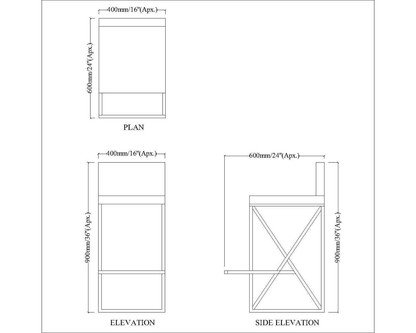 Bar Stool, Off-White & Black Color Bar Stool,Kitchen Stool, Brekfast Counter Chair, High Bar Chair, Counter Stool, Bar Stool - VT6121