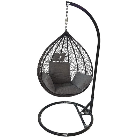 Swing, Black & Grey Color Swing, Swing for Living Room, Swing for Garden Area, Swing for Drawing Room, Swing - VT6140