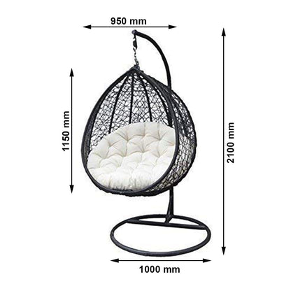 Swing, Black & White Color Swing, Swing for Living Room, Swing for Garden Area, Swing for Drawing Room, Swing - VT6144