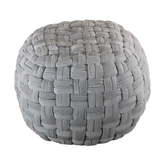 Puffy , Puffy for Living Room & Bedroom, Puffy sitting Stool, Puffy in Round Shape, Puffy in Grey Color, Puffy - VT6152