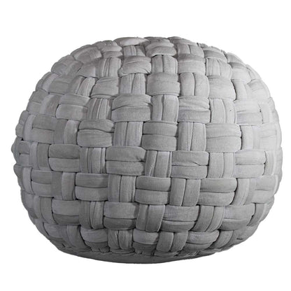 Puffy , Puffy for Living Room & Bedroom, Puffy sitting Stool, Puffy in Round Shape, Puffy in Grey Color, Puffy - VT6152