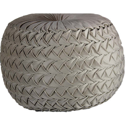 Puffy , Puffy for Living Room & Bedroom, Puffy sitting Stool, Puffy in Round Shape, Puffy in Cream Color, Puffy - VT6153