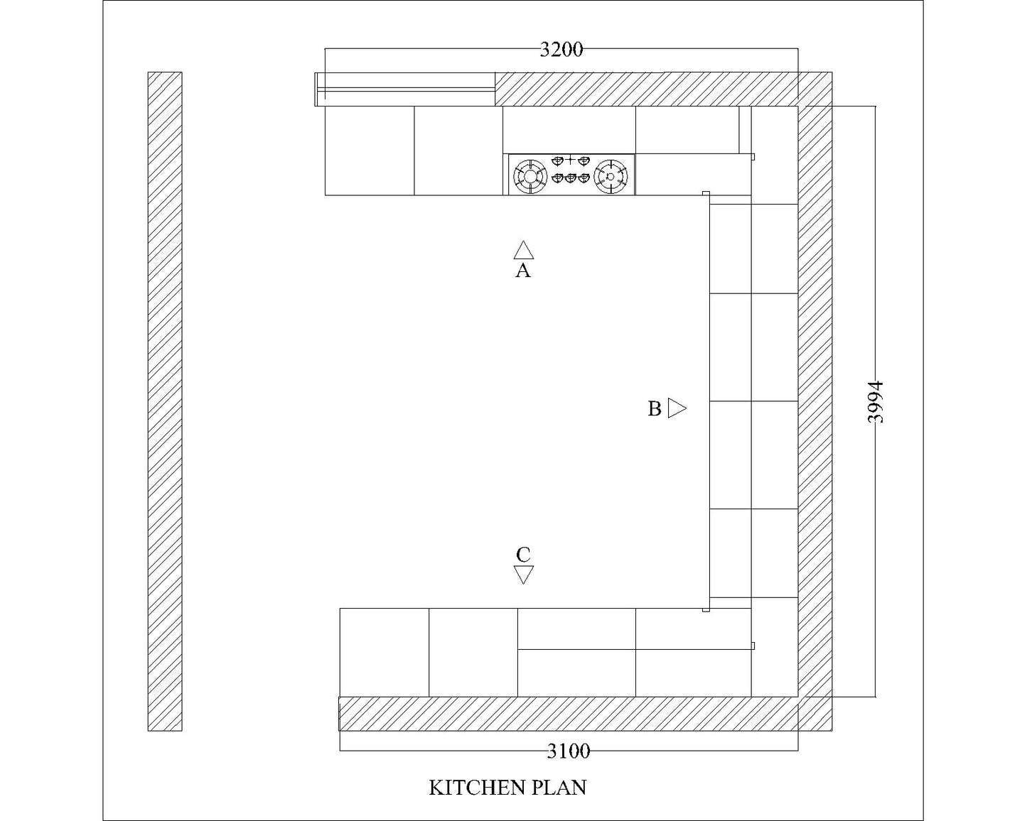 Kitchen, Modular Kitchen, Luxurious Kitchen, U-Shape Kitchen, Hi-Gloss Kitchen, Kitchen in Brown & White Color, Kitchen - VT8001