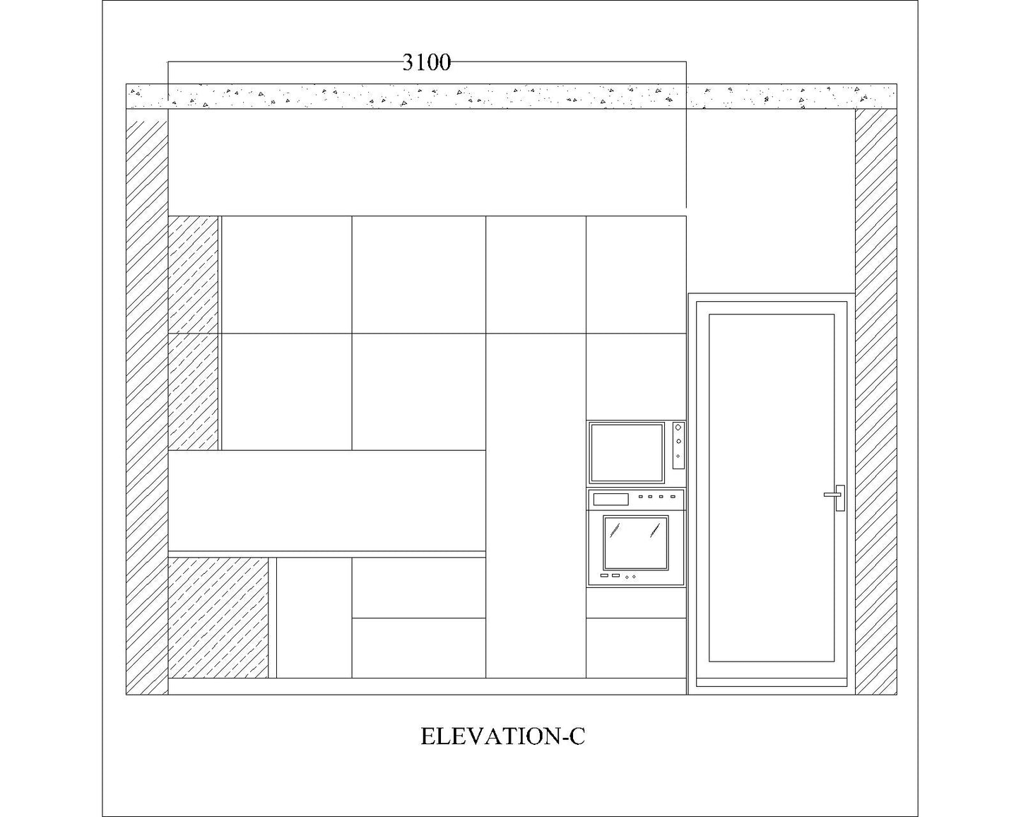 Kitchen, Modular Kitchen, Luxurious Kitchen, U-Shape Kitchen, Hi-Gloss Kitchen, Kitchen in Brown & White Color, Kitchen - VT8001