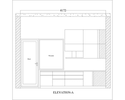 Kitchen, Modular Kitchen, Luxurious Kitchen, U-Shape Kitchen, Hi-Gloss Kitchen, Kitchen in Brown & White Color, Kitchen - VT8001