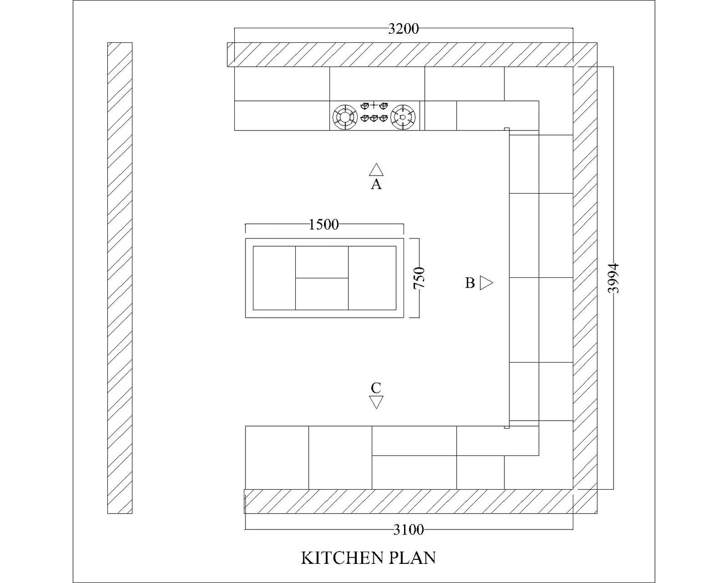 Kitchen, Modular Kitchen, Luxurious Kitchen, U-Shape Kitchen, Hi-Gloss Kitchen, Kitchen in Blue & White Color, Kitchen - VT8002