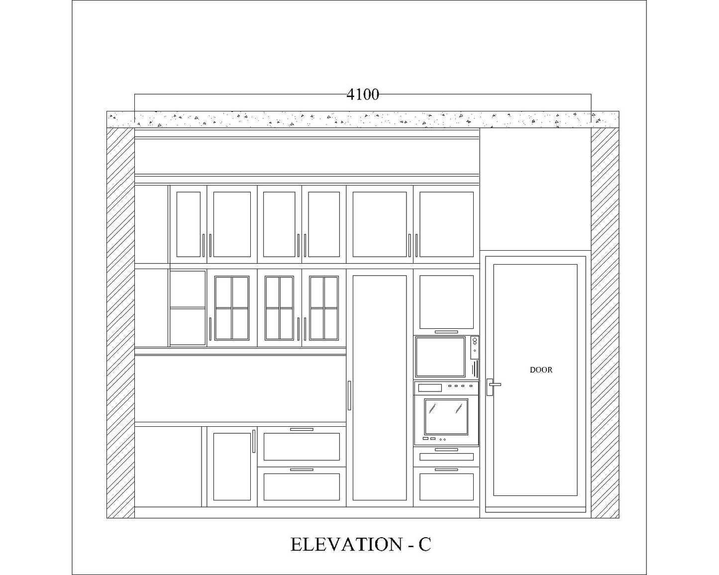 Kitchen, Modular Kitchen, Luxurious Kitchen, U-Shape Kitchen, Hi-Gloss Kitchen, Kitchen in Blue & White Color, Kitchen - VT8002