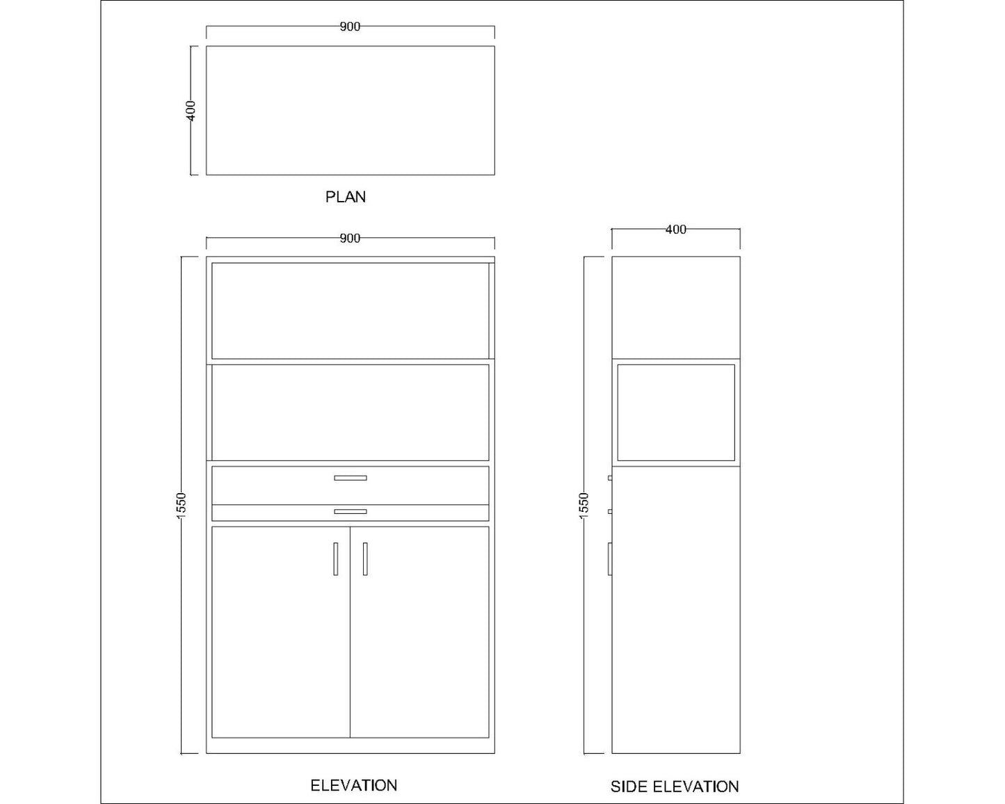 Cabinet, Wood Cabinet, White Color Cabinet, Cabinet cum Study Table, Cabinet with Drawer, Cabinet with Shutter, Cabinet With Open Shelf, Cabinet- VT- 10043