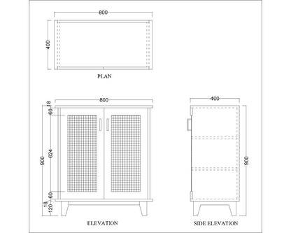 Storage Cabinate, Wood Storage Cabinate, Storage Cabinate with Wooden Shelf, Storage Cabinate with Shutter, Storage Cabinate - VT- 11001