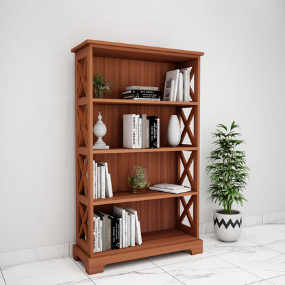 Book Shelf, Wood Book Shelf, Book Shelf with Open Shelf, Book Shelf with Drawer, Book Shelf - VT - 11010