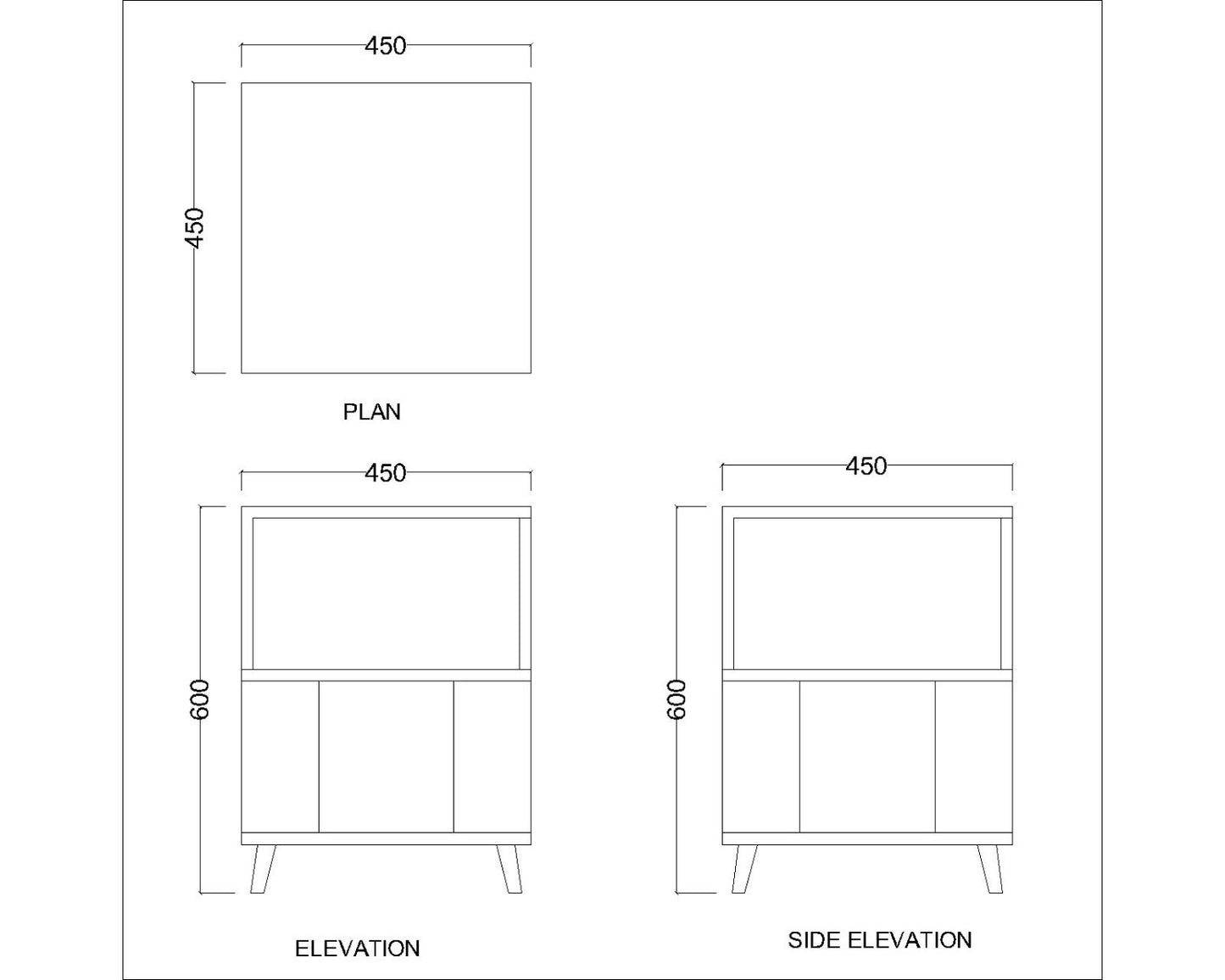 End Table, Wood End Table, White & Wood End Table, End Table with Open Shelf, End Table - VT- 12085