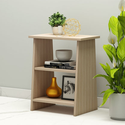 End Table, Wood End Table, End Table with Open Shelf, End Table - VT- 12087