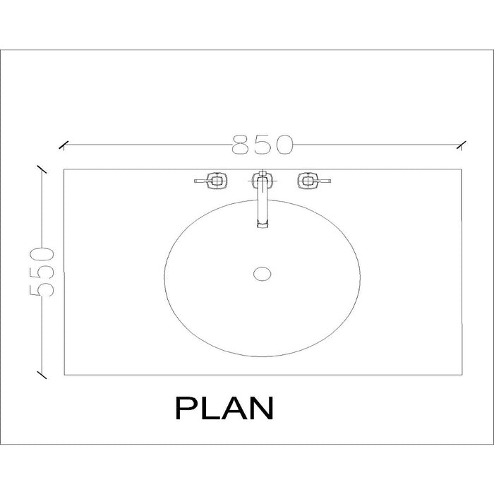 Wall Mounted Bathroom Vanity with Storage and Waterproof Finish IM103