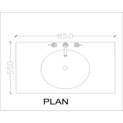 Wall Mounted Bathroom Vanity with Storage and Waterproof Finish IM103