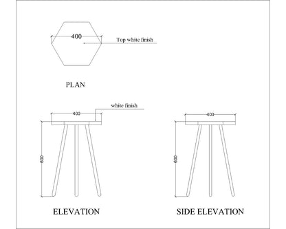 End table with corian top, utility table for Books/accessories,End table for chairs and sofa in living room,End table-IM401