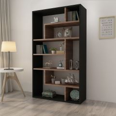 Book storage with shelves, Outer finish in laminate and inner shelves are in wooden finish laminate-IM 1002