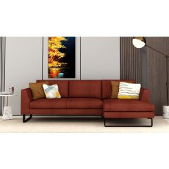 L shape sofa, sectional sofa, Living room sofa,  elegant sofa, rust color sofa, 4 seater sofa,  Sofa- VT-4011
