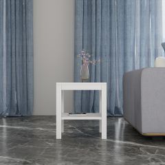 End Table, Side Table, White Color Table, End Table - EL12221