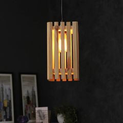 Hanging Light, Hanging Light with  Light Brown Color, Hanging Light in Wood, Hanging Light for Home, Hanging Light for Living Room, Hanging Light - EL14041