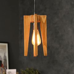 Hanging Light, Hanging Light with   Light Brown Color, Hanging Light in Wood, Hanging Light for Home, Hanging Light for Living Room, Hanging Light - EL14047