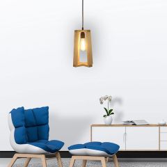 Hanging Light, Hanging Light with Light Brown Color, Hanging Light in Wood, Hanging Light for Living & Dining Area, Hanging Light - EL14050