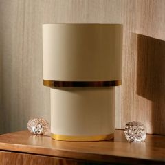 Table Lamp, Ellen Light Green (Home Blitz), Nightstand Lamp, White & Gold Table Light, Table Lamp - EL14210