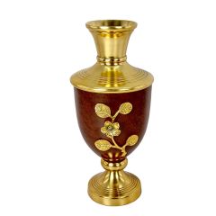 Vase, Vase with Golden & Brown Color, Vase for Metal, Vase for  Home Decor, Vase - EL15101