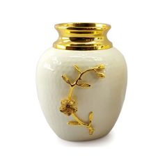 Vase, Vase with Golden & White Color, Vase for Metal, Vase for  Home Decor, Vase - EL15103