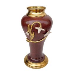 Vase, Vase with Golden & Brown Color, Vase for Metal, Vase for  Home Decor, Vase - EL15104