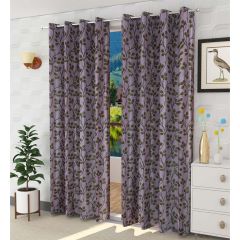 Curtain, (Presto) ICNNK218_D2, Green Color Floral Jacquard Door Curtain 44 X 84 inches, Curtain-EL16034