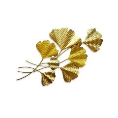 Wall Art, Wall Art for Home Decor, Wall Art in Golden color, Wall Art in Leaf Shape, Wall Art - EL2060