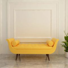 Chaise, 2 Seater Chaise, Yellow Color Chaise,Lounge Seating, Chaise EL - 15003