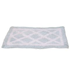 Bath Linen, Light Blue & White Bath Linen, Rectangular Bath Linen, Bath Linen - IM - 15042