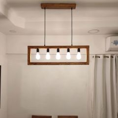 Hanging Light, Hanging Light with  Brown Color, Hanging Light in Wood, Hanging Light for Living & Dining Area, Hanging Light - IM14032