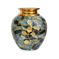 Vase, Vase with Multicolor & Golden Color, Vase for Metal, Vase for Home Decor, Vase - IM15114