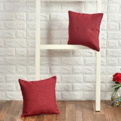 Cushion Cover, (i173_4_12_2), Cushion With Maroon Color, Cushion For Living & Bedroom Area, Cushion - IM15253